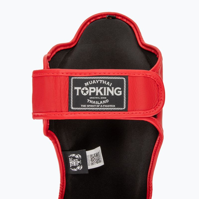 Ochraniacze piszczeli i stóp Top King Pro Semi Leather red 6