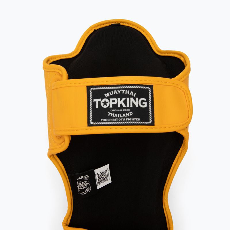 Ochraniacze piszczeli i stóp Top King Pro Semi Leather yellow 4