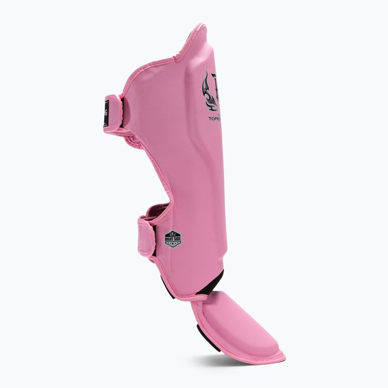 Ochraniacze piszczeli i stóp Top King Pro Semi Leather pink 2