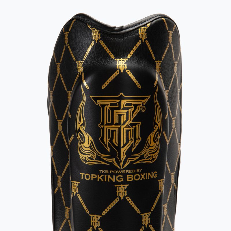 Ochraniacze piszczeli i stóp Top King Chain black/gold 3