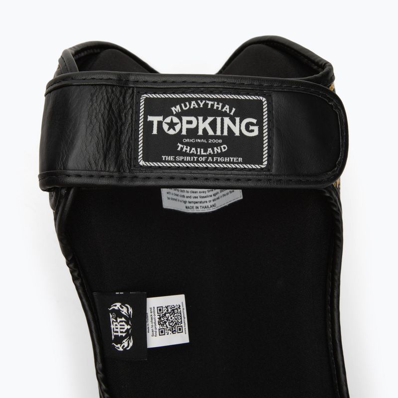 Ochraniacze piszczeli i stóp Top King Chain black/gold 4
