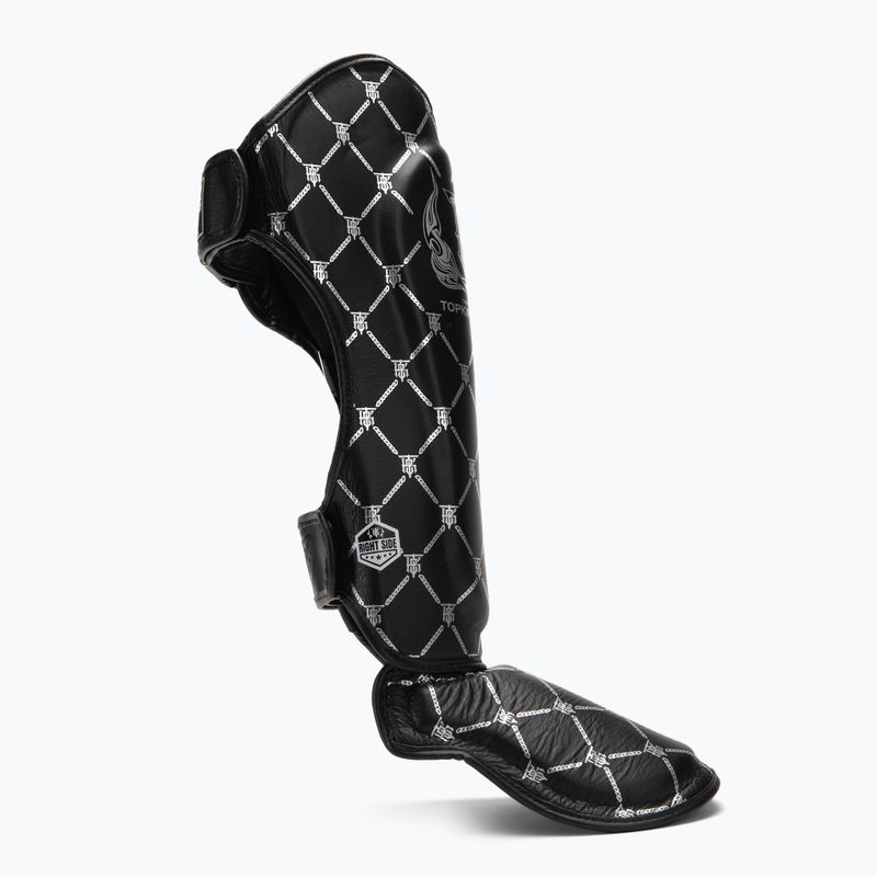 Ochraniacze piszczeli i stóp Top King Chain black/silver 2