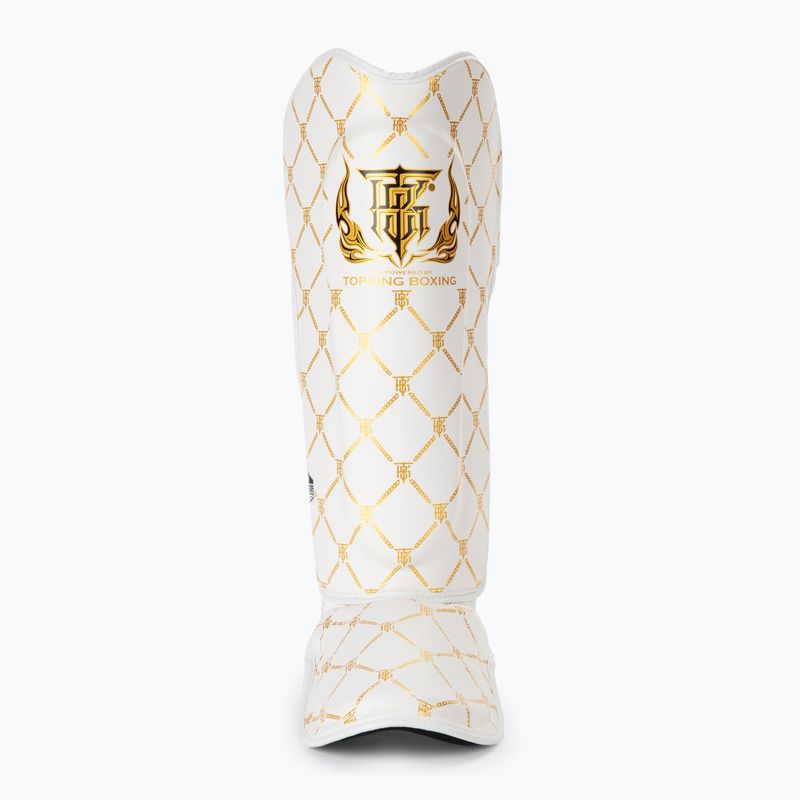 Ochraniacze piszczeli i stóp Top King Chain white/gold 3