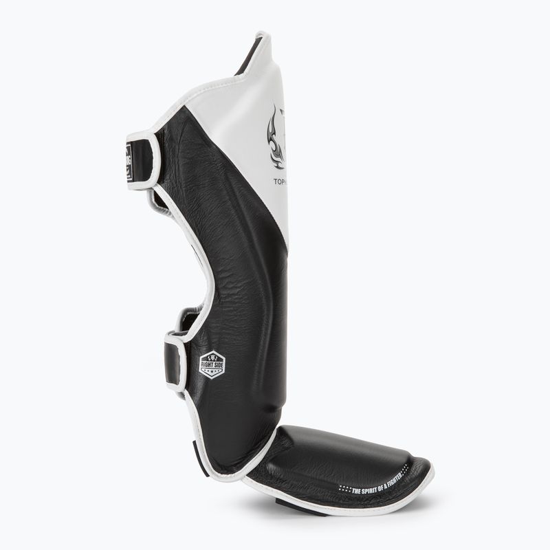 Ochraniacze piszczeli i stóp Top King Shin Guards Blend black/white 2