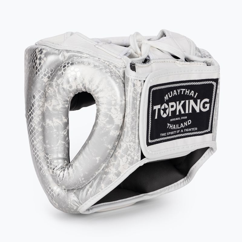 Kask bokserski Top King Super Star white/silver 3