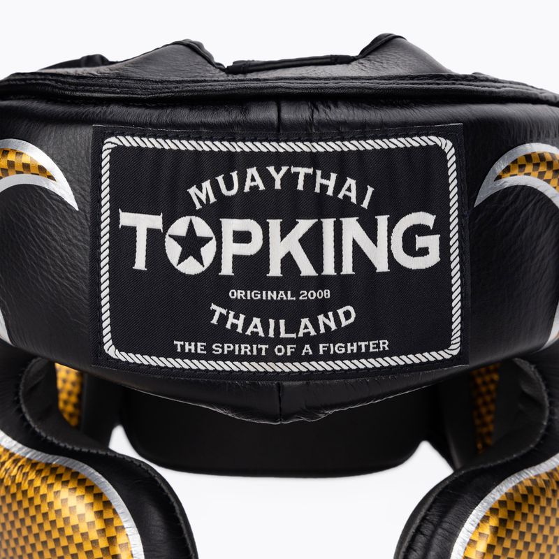 Kask bokserski Top King Empower black/gold 4