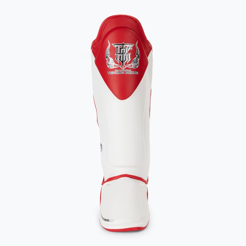 Ochraniacze piszczeli i stóp Top King Shin Guards Blend white/red 3