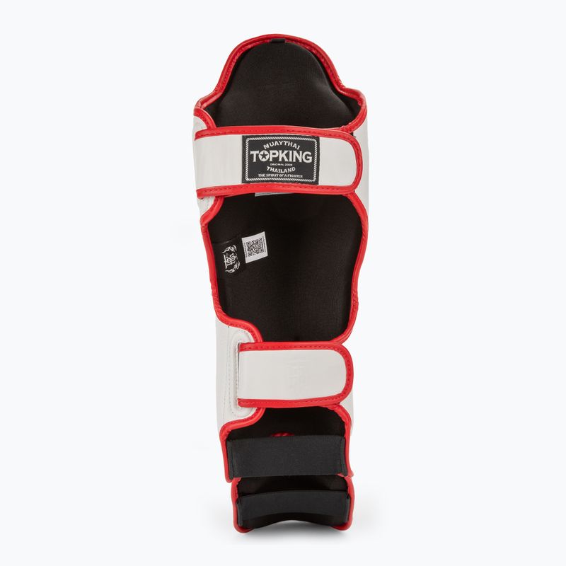 Ochraniacze piszczeli i stóp Top King Shin Guards Blend white/red 4