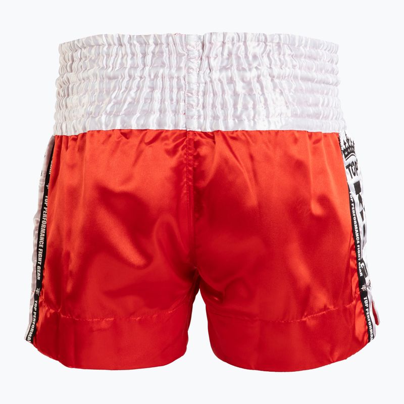 Spodenki treningowe Top King Thai Boxing red/white 2