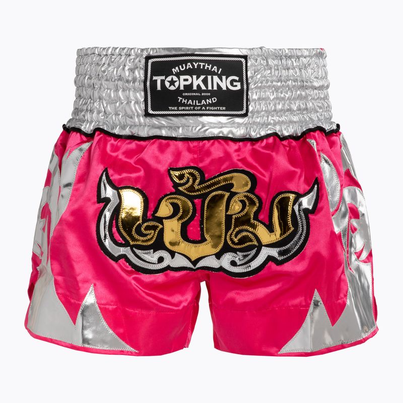 Spodenki treningowe Top King Thai Boxing pink/white