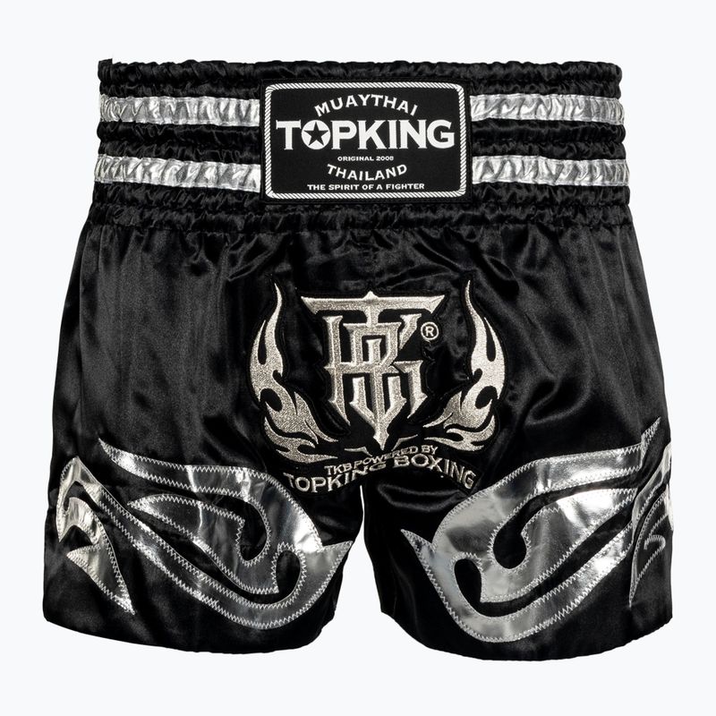 Spodenki treningowe Top King Kickboxing black/ silver