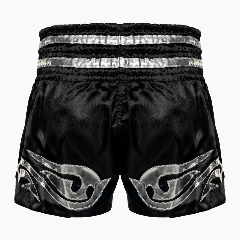 Spodenki treningowe Top King Kickboxing black/silver 2