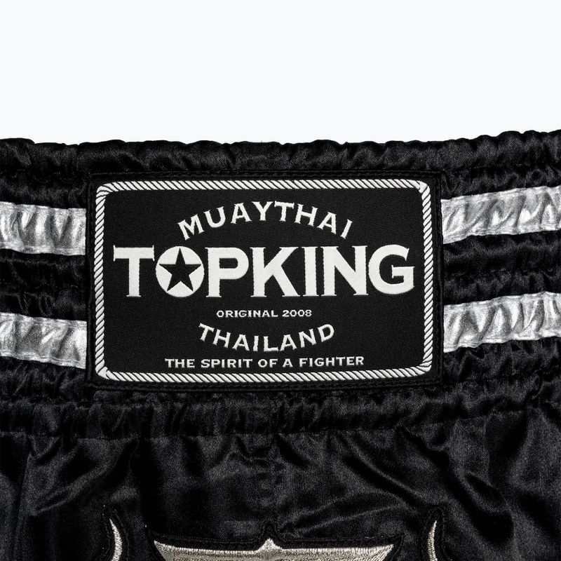 Spodenki treningowe Top King Kickboxing black/silver 3