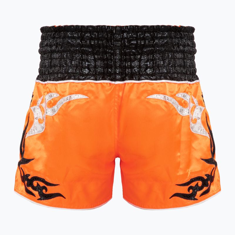 Spodenki treningowe Top King Thai Boxing orange/black 2