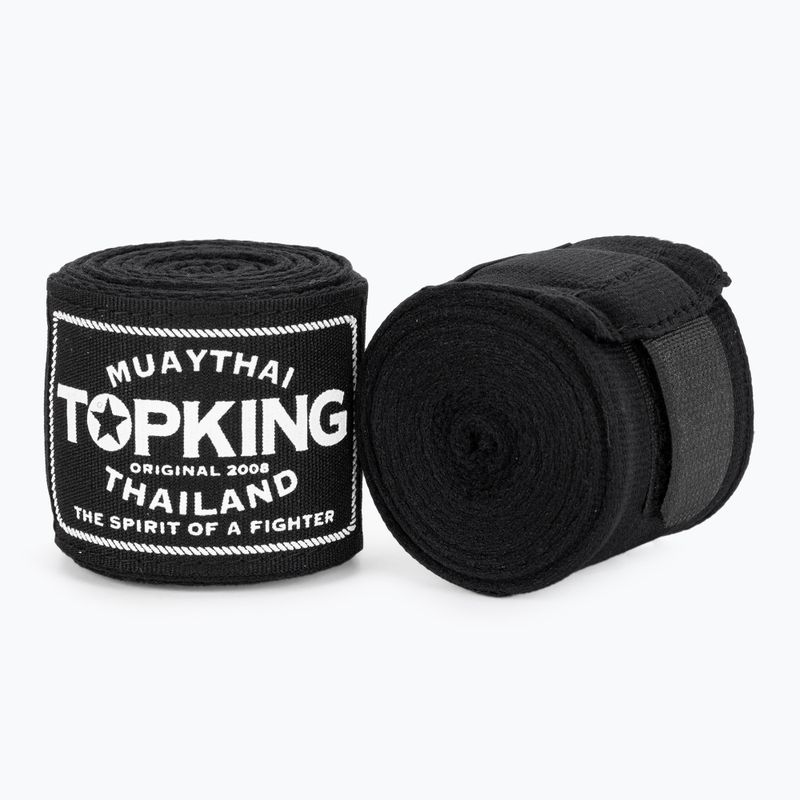 Bandaże bokserskie Top King 400 cm black 2