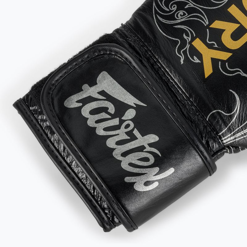 Rękawice bokserskie Fairtex Glory Kickboxing Competition Training Boxing black/silver 6
