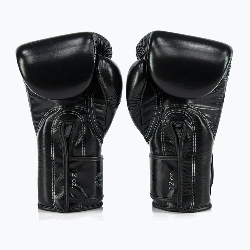 Rękawice bokserskie Fairtex Glory Kickboxing Competition Training Boxing black/silver 2