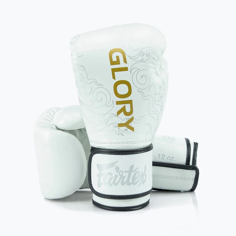 Rękawice bokserskie Fairtex Glory Kickboxing Competition Training Boxing white 4