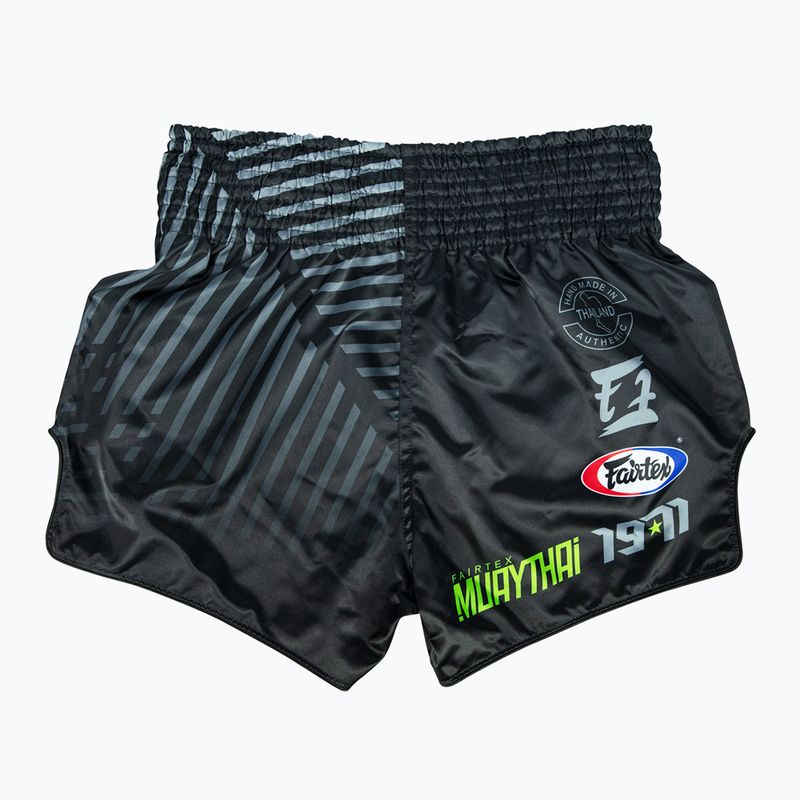 Spodenki treningowe Fairtex Muay Thai Shorts BS1924 "Racer" black 2