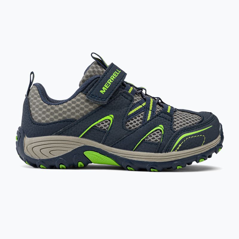 Buty turystyczne dziecięce Merrell Trail Chaser navy/green 2