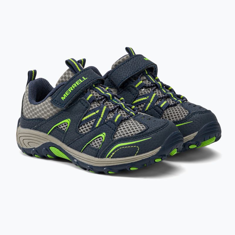 Buty turystyczne dziecięce Merrell Trail Chaser navy/green 4