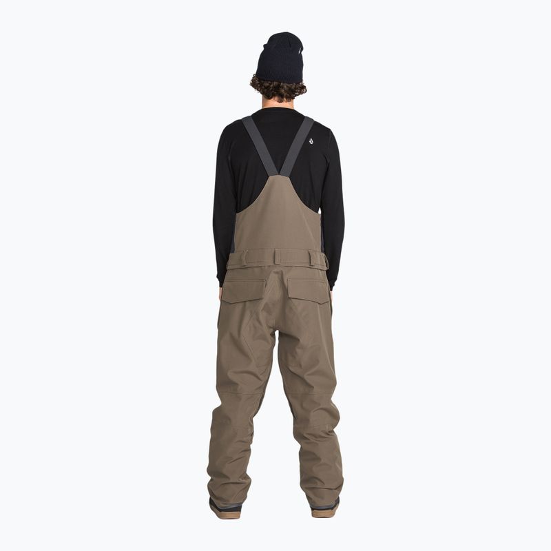 Spodnie snowboardowe męskie Volcom Roan Bib Overall teak 2
