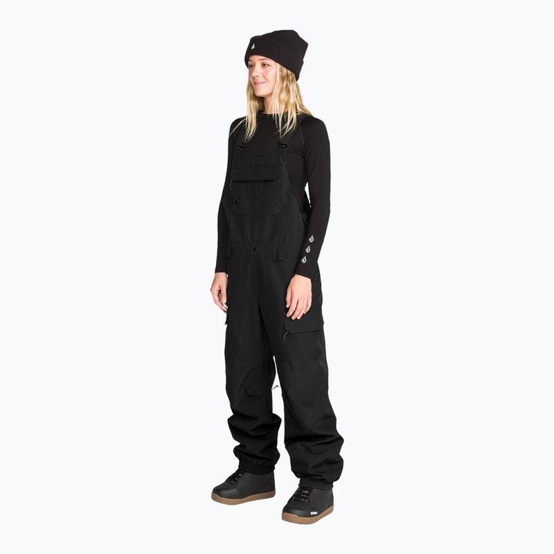 Spodnie snowboardowe damskie Volcom Crestron 3D Stretch Bib Overall black