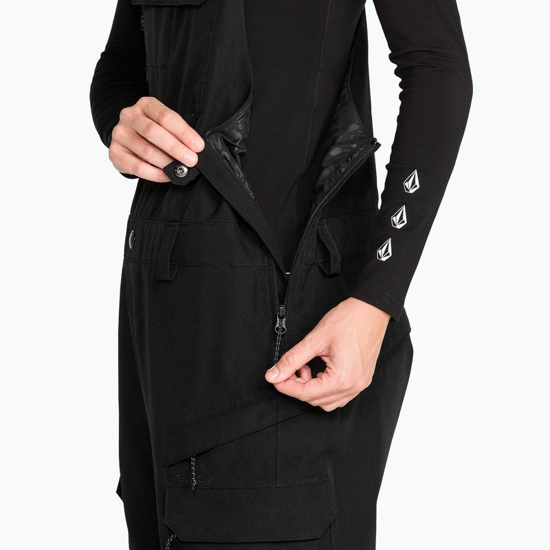 Spodnie snowboardowe damskie Volcom Crestron 3D Stretch Bib Overall black 6