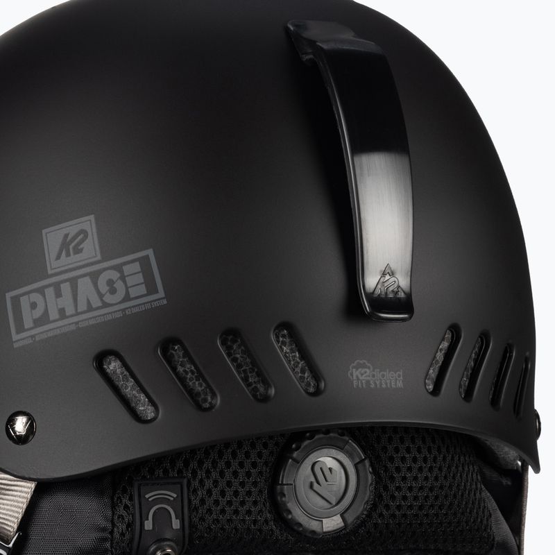 Kask narciarski z systemem audio K2 Phase Pro black 7
