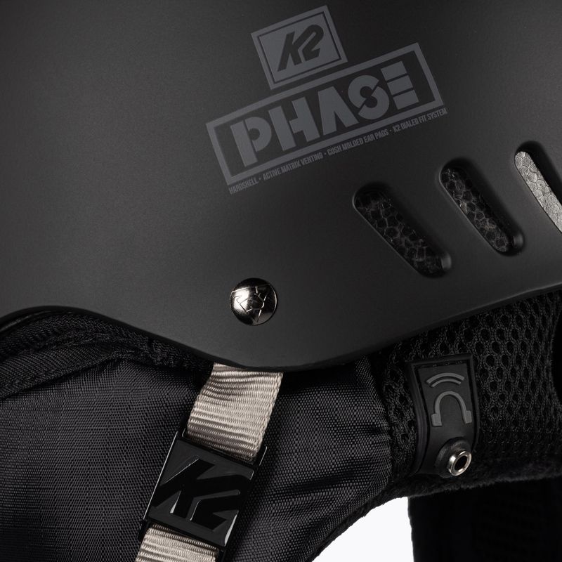 Kask narciarski z systemem audio K2 Phase Pro black 8