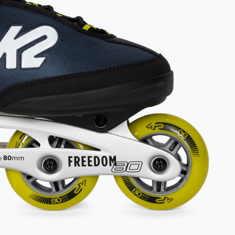Rolki męskie K2 Freedom Alu 80 6