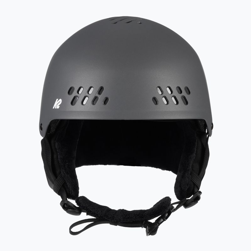 Kask narciarski z systemem audio K2 Emphasis matte pearl charcoal 2