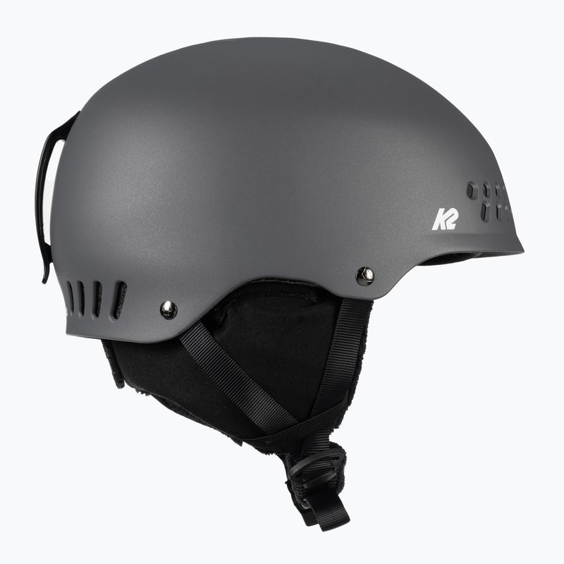 Kask narciarski z systemem audio K2 Emphasis matte pearl charcoal 4