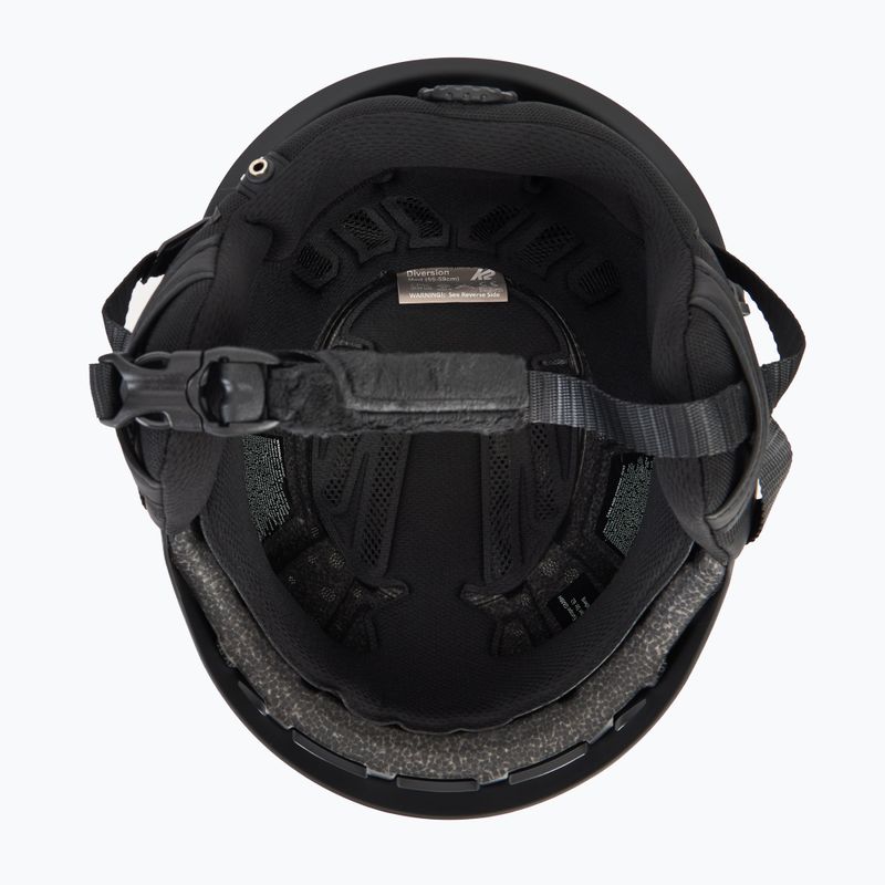 Kask narciarski z systemem audio K2 Diversion gunmetal/black 5