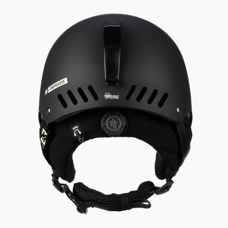 Kask narciarski z systemem audio K2 Emphasis black 3