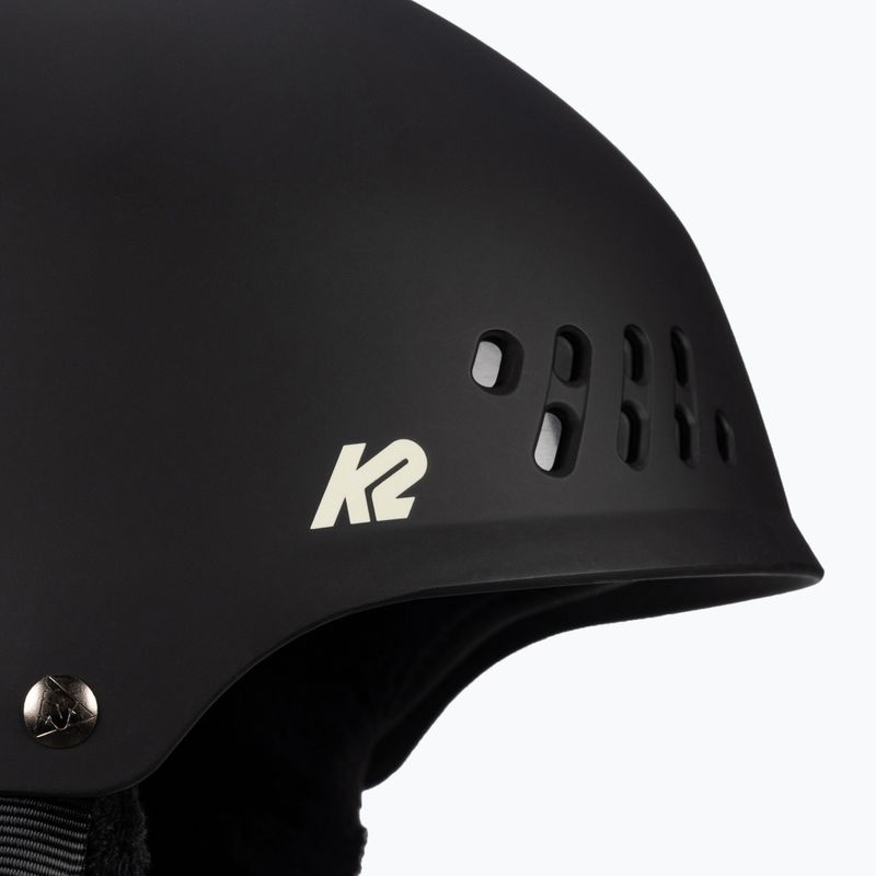 Kask narciarski z systemem audio K2 Emphasis black 6