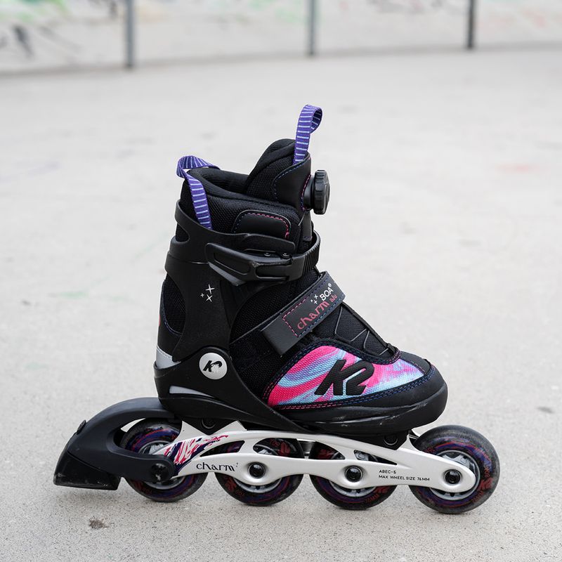 Rolki dziecięce K2 Charm Boa Alu multi/black 6