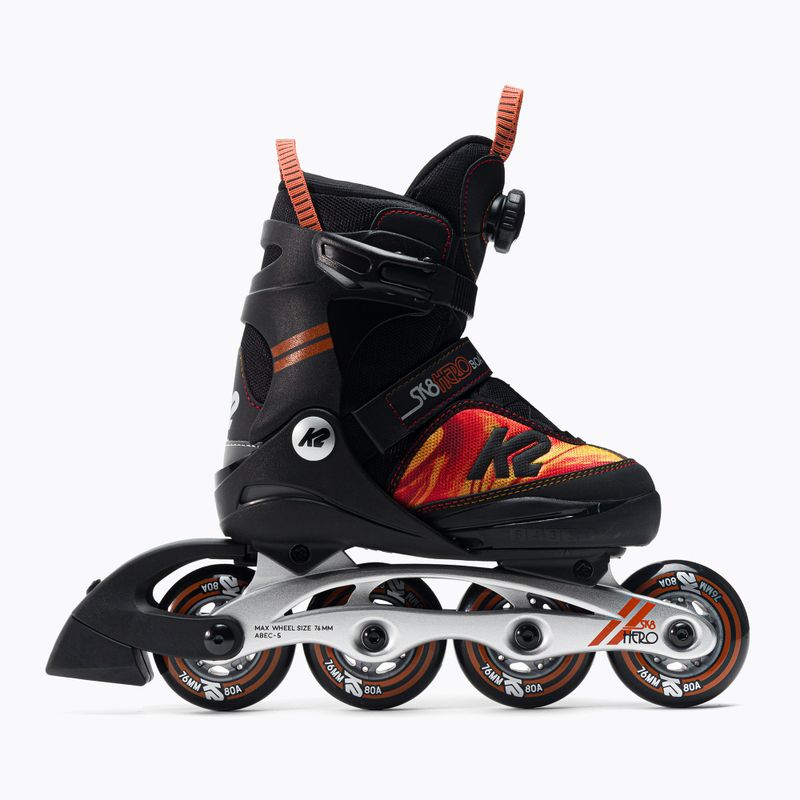 Rolki dziecięce K2 Sk8 Hero Boa Alu multi/black 3