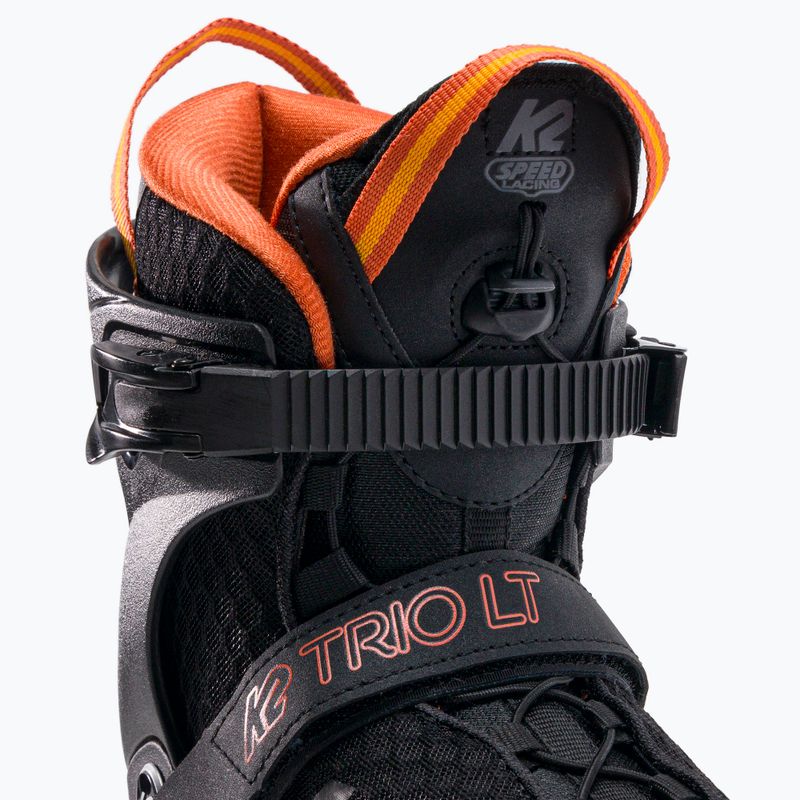 Rolki męskie K2 Trio LT 100 2022 black/orange 5