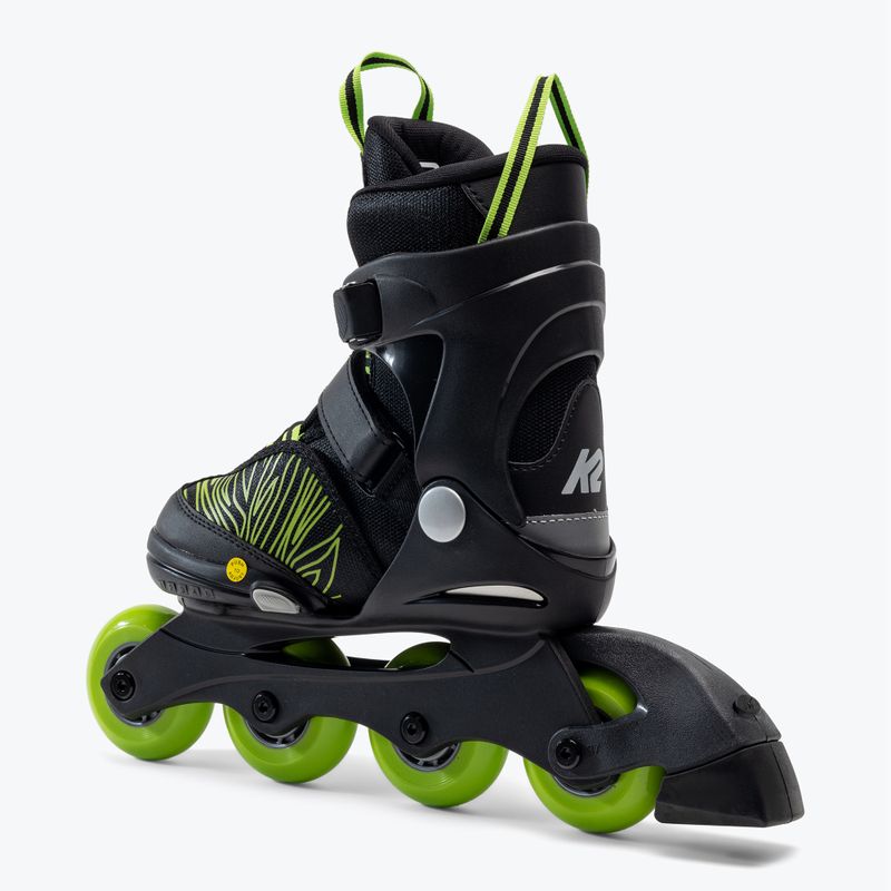 Rolki dziecięce K2 Raider black/green 3