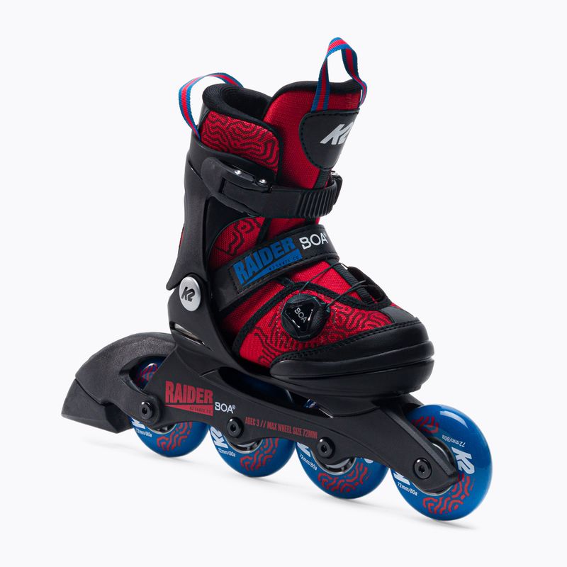 Rolki dziecięce K2 Raider Boa red/black/blue