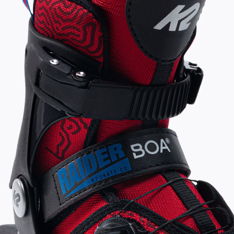 Rolki dziecięce K2 Raider Boa red/black/blue 6