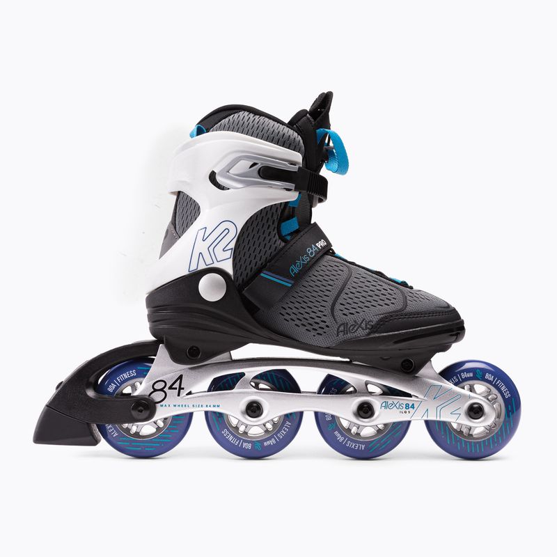 Rolki damskie K2 Alexis 84 Pro grey/blue 3