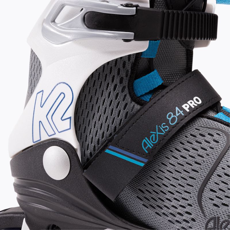 Rolki damskie K2 Alexis 84 Pro grey/blue 5