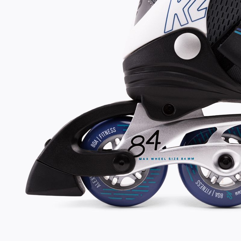 Rolki damskie K2 Alexis 84 Pro grey/blue 6
