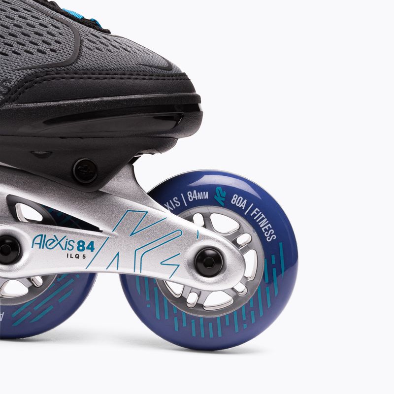 Rolki damskie K2 Alexis 84 Pro grey/blue 7