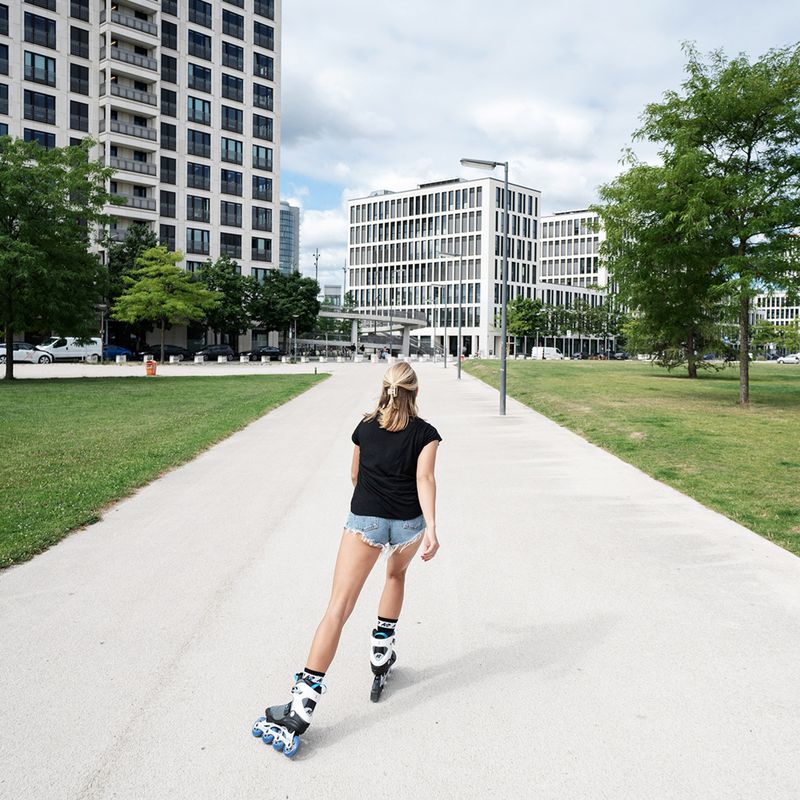 Rolki damskie K2 Alexis 84 Pro grey/blue 9