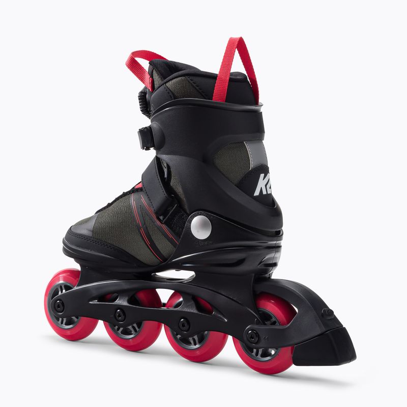 Rolki damskie K2 Alexis 80 Boa grey/pink 3