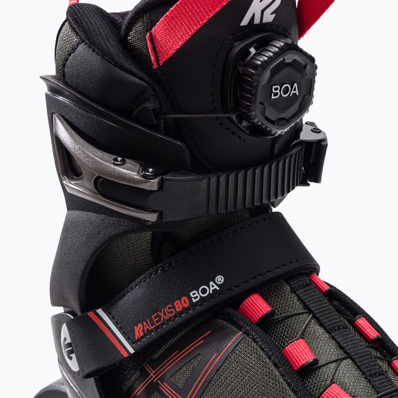 Rolki damskie K2 Alexis 80 Boa grey/pink 5