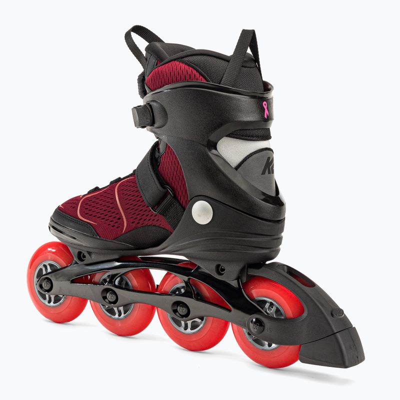 Rolki damskie K2 Alexis 90 Boa purple/black 3